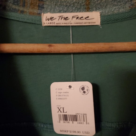 Free People Long Plaid Ruby Jacket - Picture 6 of 6